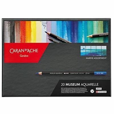 Sada akvarelových pastelek "Museum Marine", 20 různých barev, šestihranné, CARAN D'ACHE 3510.920 - 5