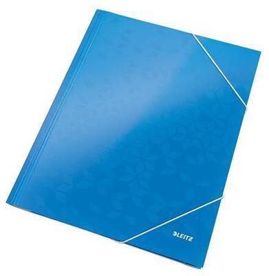 Tříchlopňové desky na spisy "Wow", modrá, LEITZ - 5