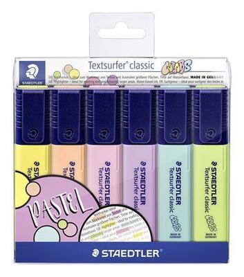Zvýrazňovač "Textsurfer Classic Pastel", 6 různých barev, 1-5 mm, STAEDTLER - 5