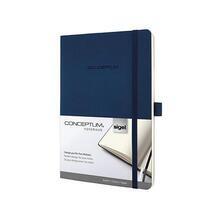 Exkluzivní zápisník "Conceptum", tmavě modrá, A5, linkovaný, 97 listů, měkké desky, SIGEL CO327