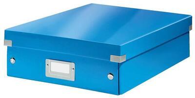 Organizační krabice "Click&Store", modrá, velikost M, lesklá, laminovaný karton, LEITZ - 5