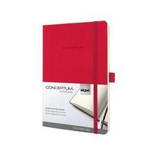 Exkluzivní zápisník "Conceptum", červená, A5, linkovaný, 97 listů, měkké desky, SIGEL CO325