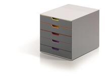 Zásuvkový box "VARICOLOR® 5", mix barev, plast,  5 zásuvek, DURABLE  - 6/6