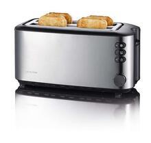 Toaster, 4 toasty, broušená ocel, SEVERIN