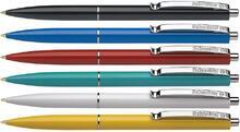 Kuličkové pero "K15", mix barev, 0,5mm, stiskací mechanismus, modrá, SCHNEIDER