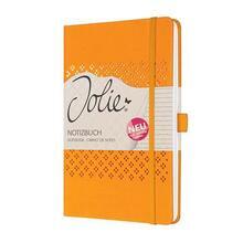 Exkluzivní zápisník "Jolie", mango oranžová, A5, linkovaný, 87 listů, tvrdé desky, SIGEL JN211