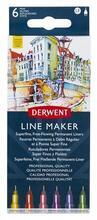 Linery "Line Marker", sada 6 barev, 0,3 mm, DERWENT 2305576