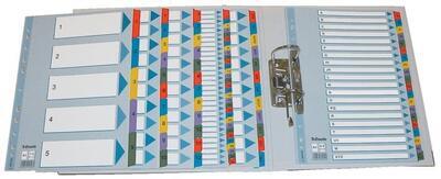 Zesílené rejstříky "Mylar", mix barev, karton, A4, 1-31, ESSELTE - 6