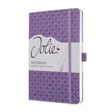 Exkluzivní zápisník "Jolie", fialová, A5, linkovaný, 87 listů, tvrdé desky, SIGEL JN111