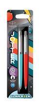 Kuličkové pero "Jotter Glam Rock", modrá, červená a modrá barva těla, sada, 0,7 mm, stříbrný klip, P