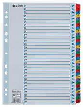 Zesílené rejstříky "Mylar", mix barev, karton, A4, 1-31, ESSELTE