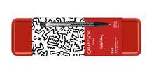 Kuličkové pero "849 Keith Haring", černá, F, CARAN D'ACHE NF0849.223