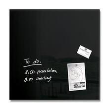 Magnetická skleněná tabule "Artverum®", černá, 48 x 48 x 1,5 cm, SIGEL GL110