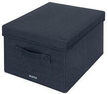 Krabice "Fabric", tmavě šedá, potažená látkou, velikost M, LEITZ 61440089
