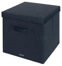 Krabice "Fabric", tmavě šedá, potažená látkou, velikost L, LEITZ 61450089
