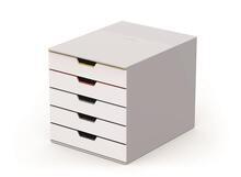 Zásuvkový box "VARICOLOR® 5", světle šedá, plastový, 5 zásuvek, DURABLE
