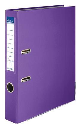Pákový pořadač "Basic", fialová, 50 mm, A4, s ochranným spodním kováním, PP/karton, VICTORIA