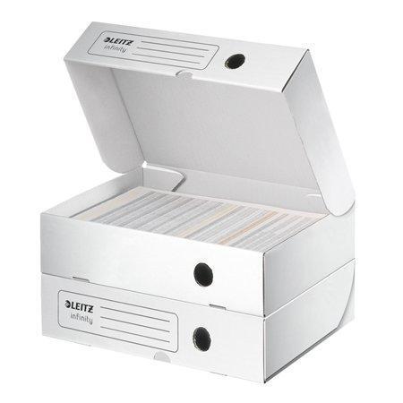 Archivační box "Infinity", bílá, A4, 80 mm, horizontální, LEITZ