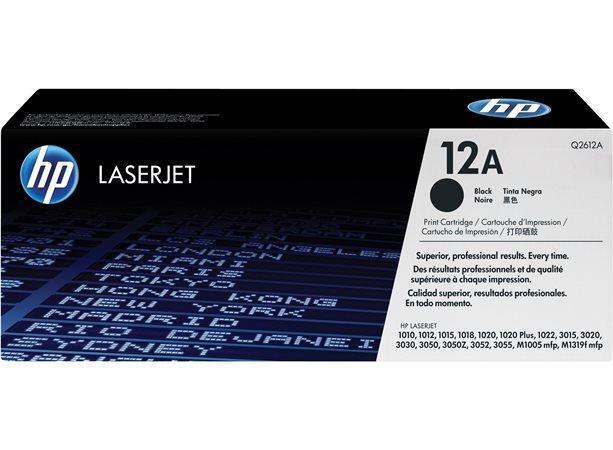 Toner pro "LaserJet 1010, 1015, 1018" tiskárny, HP "Q2612A" Černá, 2 tis.stran