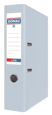 Pákový pořadač "Life", pastelová modrá, 75 mm, A4, PP/karton, DONAU