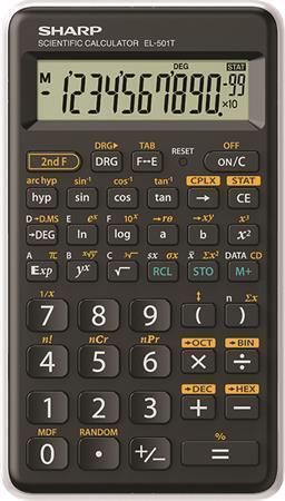 Kalkulačka vědecká "EL-501TBWHL", 146 funkcí, SHARP