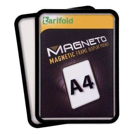 Prezentační kapsa "Magneto", černá, magnetická, A4, TARIFOLD