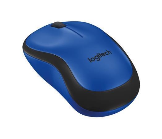 Myš "M220 Silent", modrá, bezdrátová, optická, USB, mini, LOGITECH