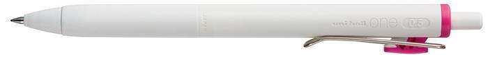 Gelové pero "Uni-ball one", růžová, 0,25 mm, stiskací mechanismus, UNI