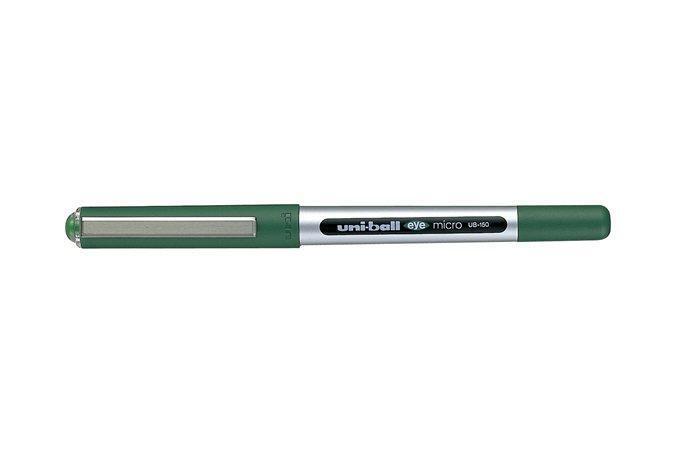 Kuličkové pero "UB-150 Eye Micro", zelená, 0,3mm, UNI
