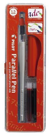 Plnící pero "Parallel Pen", 1,5 mm, červený uzávěr, PILOT
