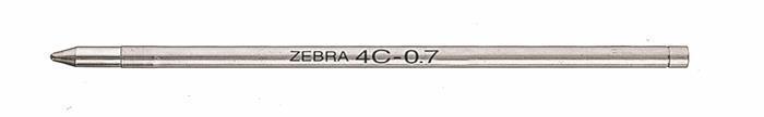 E29612 Náplň do kuličkového pera "4C", modrá, 0,24 mm, ZEBRA