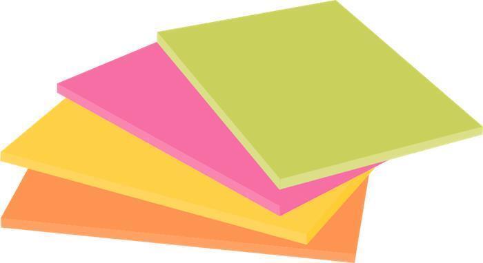 Samolepicí bloček, mix barev, 152 x 101 mm, 4x 45 listů, 3M POSTIT 7100235019