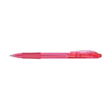 Kuličkové pero "BK417", růžová, 0,35 mm, stiskací mechanismus, PENTEL BK417-P