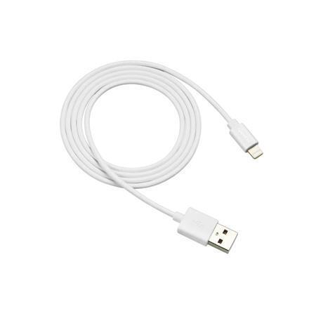 USB kabel "MFI-1", bílá, USB - Lightning (Apple), 1 m, CANYON CNS-MFICAB01W