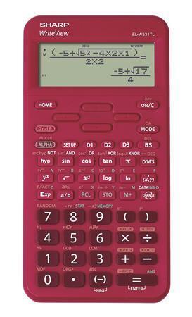 Kalkulačka "EL-W531TL", bordó, vědecká, 420 funkcí, SHARP