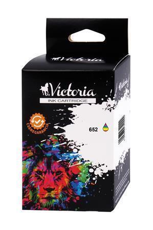F6V24AE Cartridge pro Deskjet Ink Advantage řady 1115 tiskárny, 9 ml, 652 barevná, VICTORIA