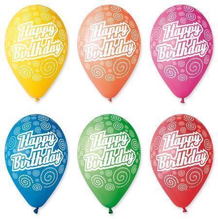 Balónek, Happy Birthday, 30 cm
