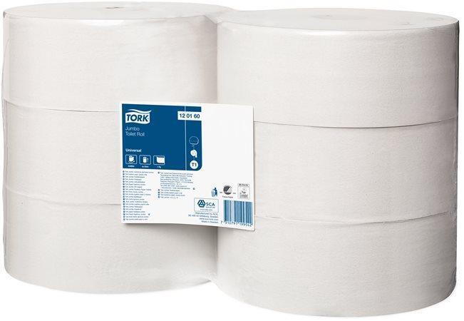 120160 Toaletní papír "Universal", bílý, systém T1, 1vrstvý, průměr 26 cm, TORK