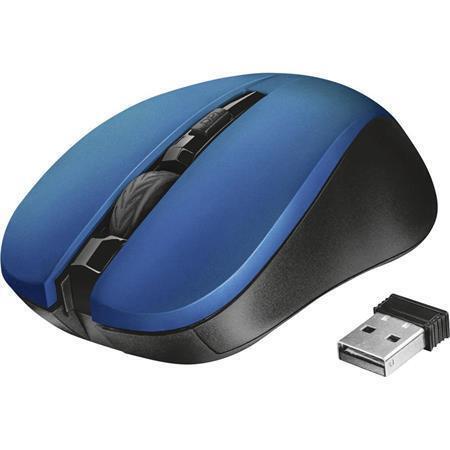 Myš "Mydo", modrá, bezdrátová, optická, USB, TRUST