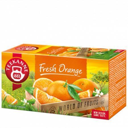 Čaj ovocný, 20x2,5 g, TEEKANNE "Fresh orange"