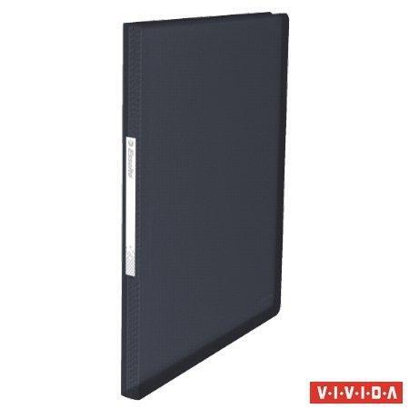 Katalogová kniha "Vivida", měkká, černá, A4, 80 kapes, ESSELTE
