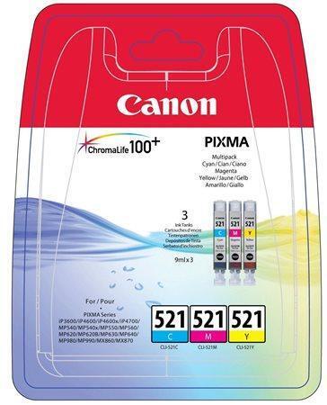 Inkjet cart.multipack pro "Pixma iP3600, 4600, MP540" tiskárny, CANON Barevná, 3x 9ml