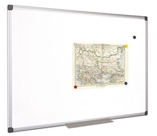 Bílá magnetická tabule, 90x120cm, hliníkový rám, VICTORIA