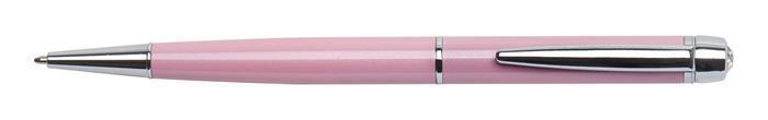 Kuličkové pero s bílými krystaly "Lily Pen-MADE WITH SWAROVSKI ELEMENTS", růžová, 13 cm,