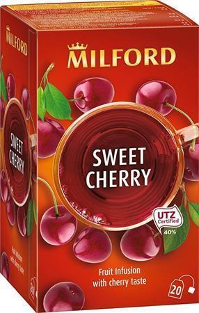 Ovocný čaj  "Sweet cherry", 20 x 2,5 g, MILFORD