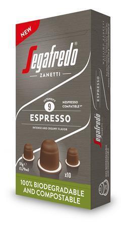 Kávové kapsle "Espresso", 10ks, SEGAFREDO, do kávovarů Nespresso®