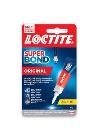 Vteřinové lepidlo "Loctite Super Bond Original", 4 g, HENKEL