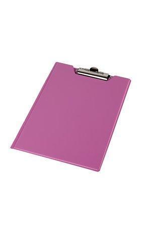 Psací desky s klipem, pastelově růžová, uzavíratelné, A4, PANTA PLAST