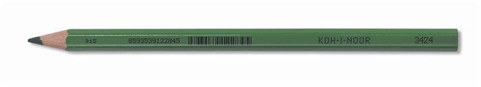 Barevná kancelářská tužka "3422", zelená, šestihranná, KOH-I-NOOR