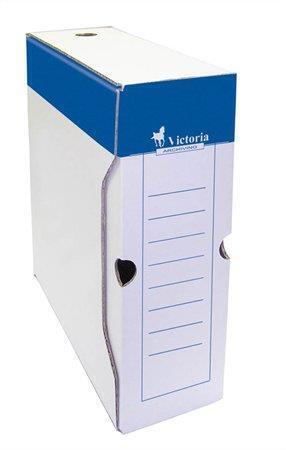 Archivační krabice, bílá, karton, A4, 100 mm, VICTORIA